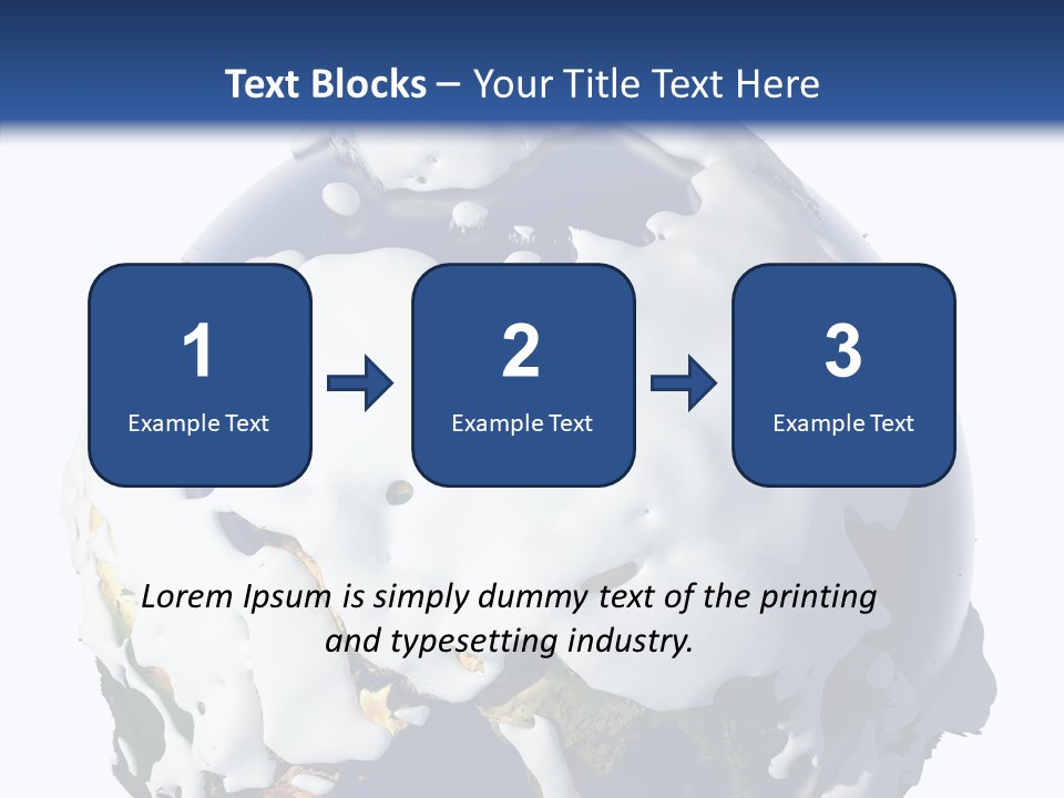 Geography Cold Drifts PowerPoint Template