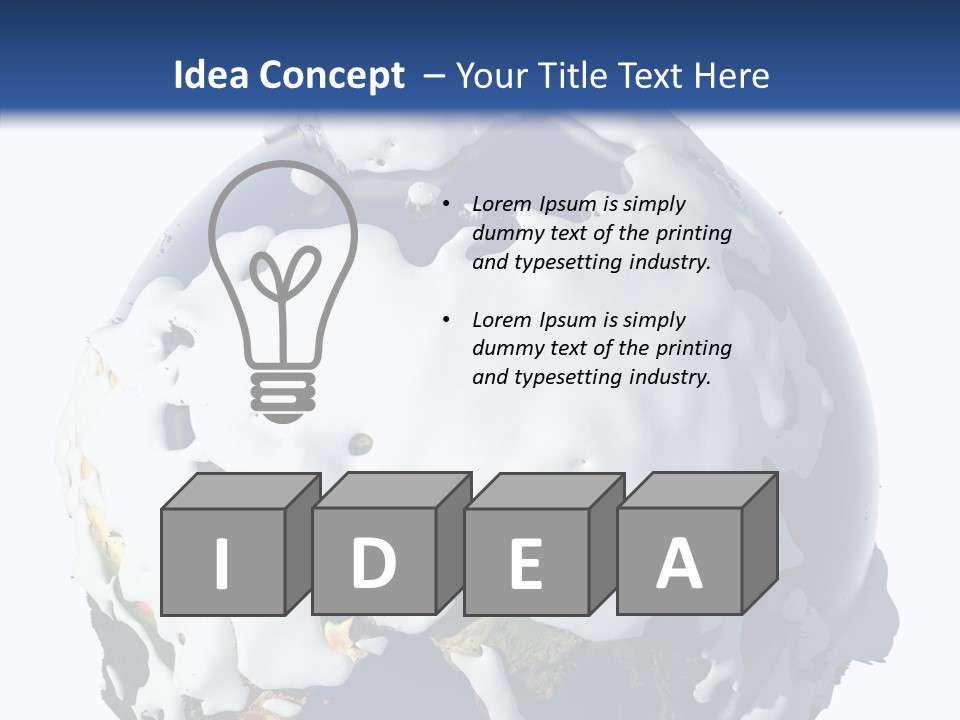 Geography Cold Drifts PowerPoint Template