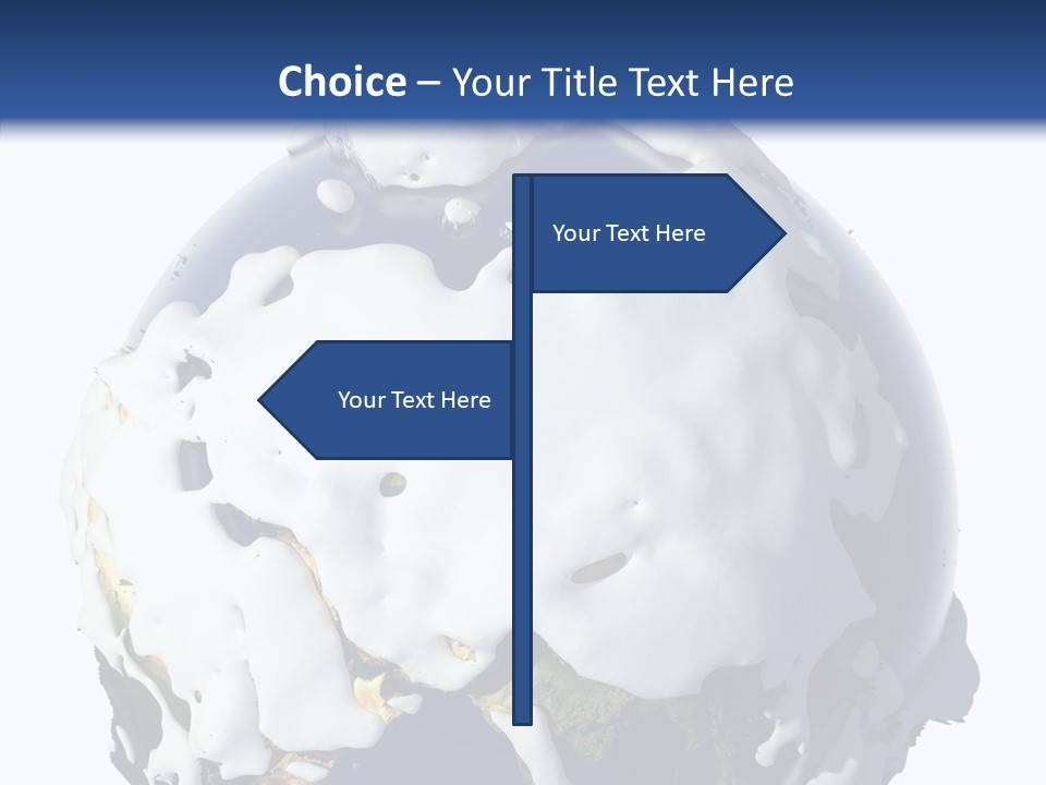 Geography Cold Drifts PowerPoint Template