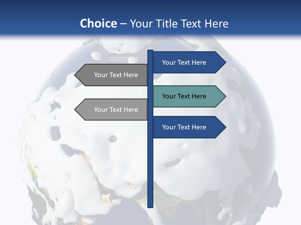 Geography Cold Drifts PowerPoint Template