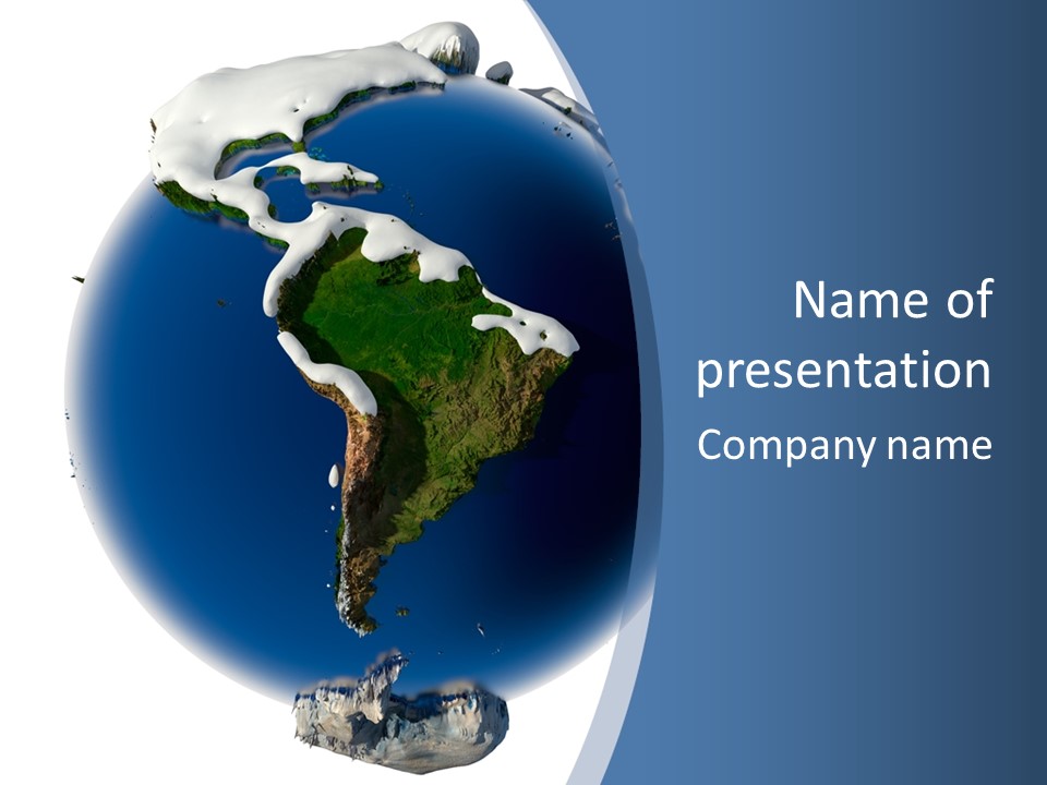 Year Covered Ocean PowerPoint Template