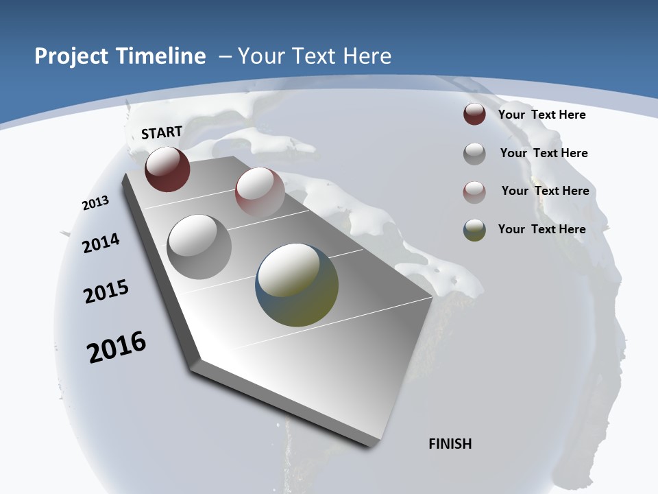 Year Covered Ocean PowerPoint Template