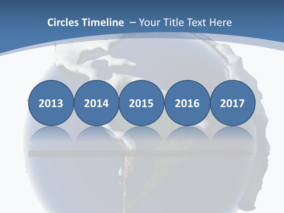 Year Covered Ocean PowerPoint Template