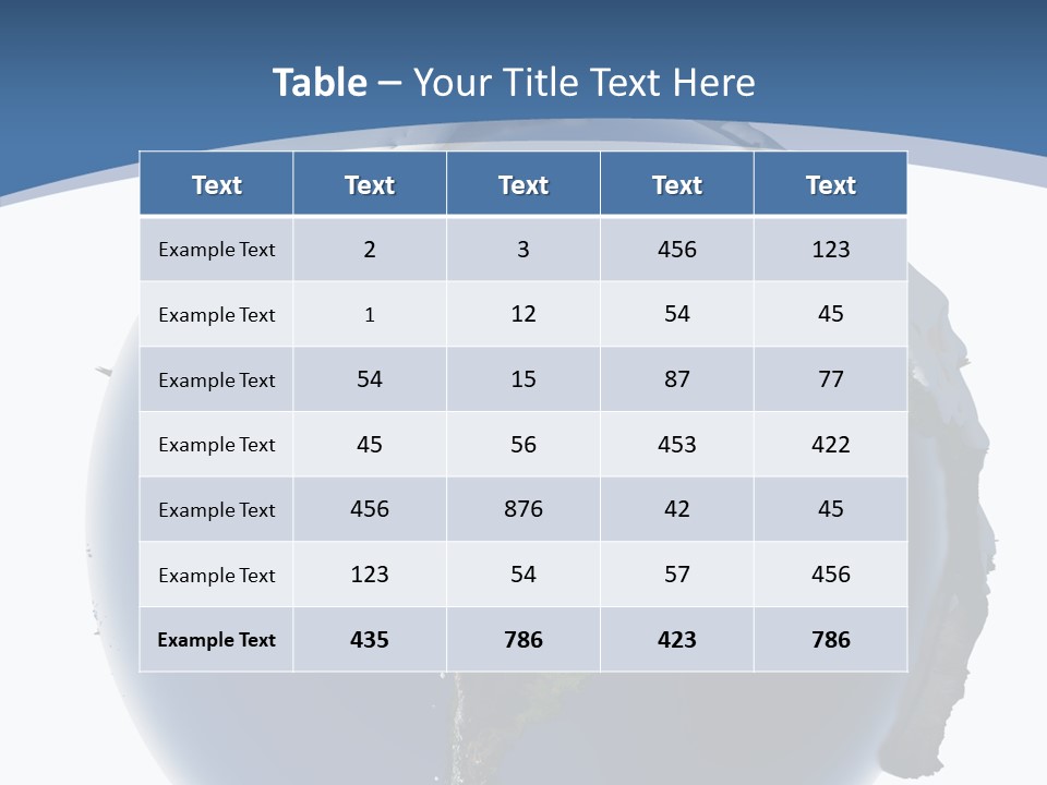 Year Covered Ocean PowerPoint Template