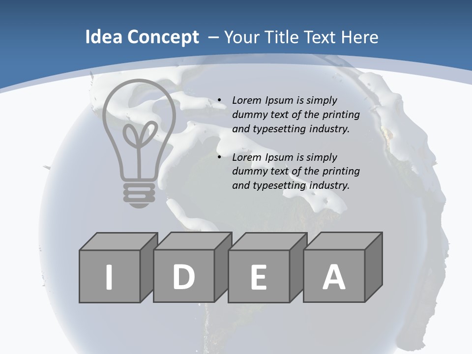 Year Covered Ocean PowerPoint Template