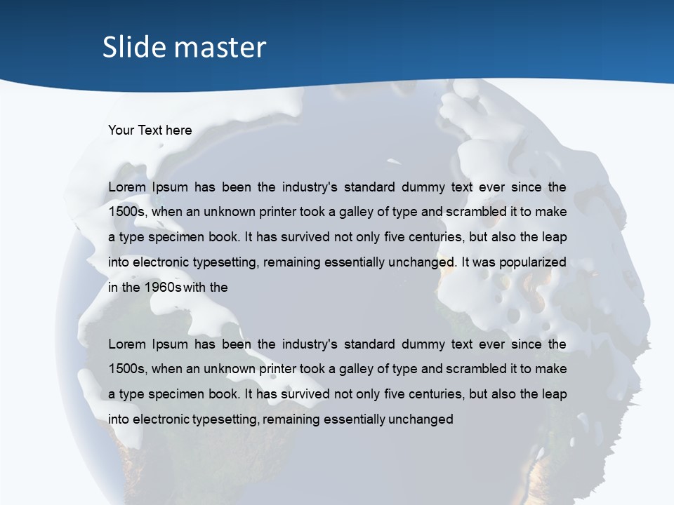 Nature Christmas Isolated PowerPoint Template