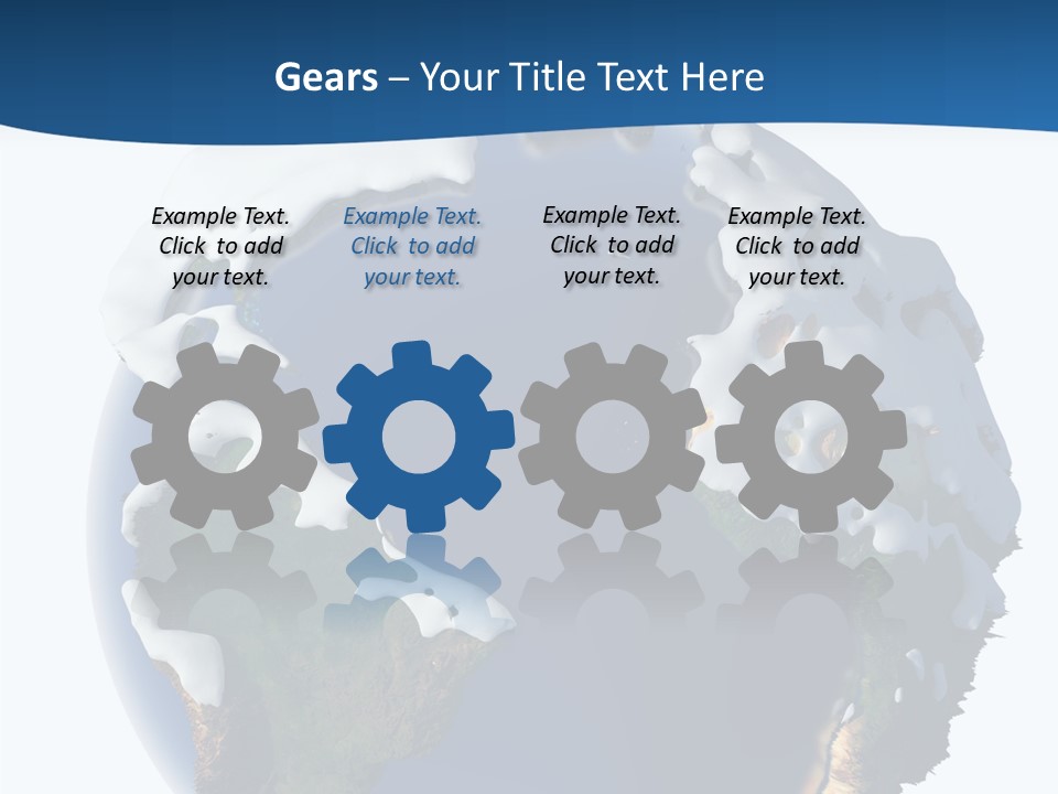 Nature Christmas Isolated PowerPoint Template