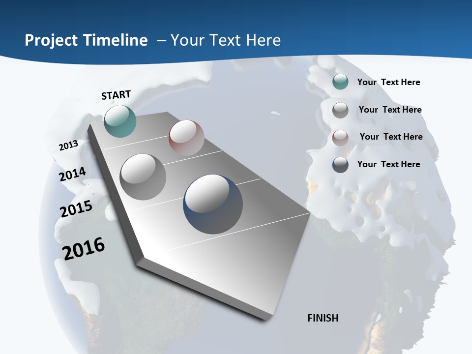 Nature Christmas Isolated PowerPoint Template