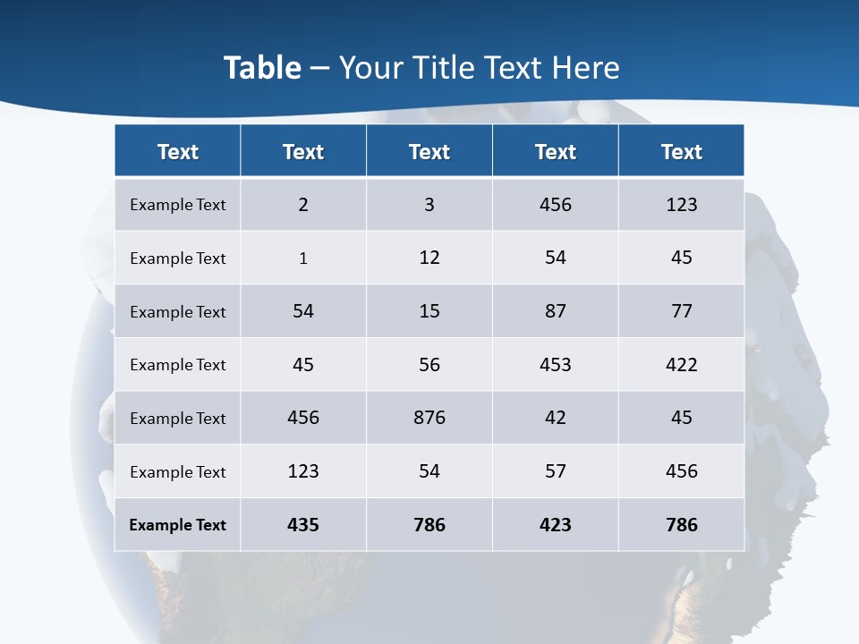 Nature Christmas Isolated PowerPoint Template