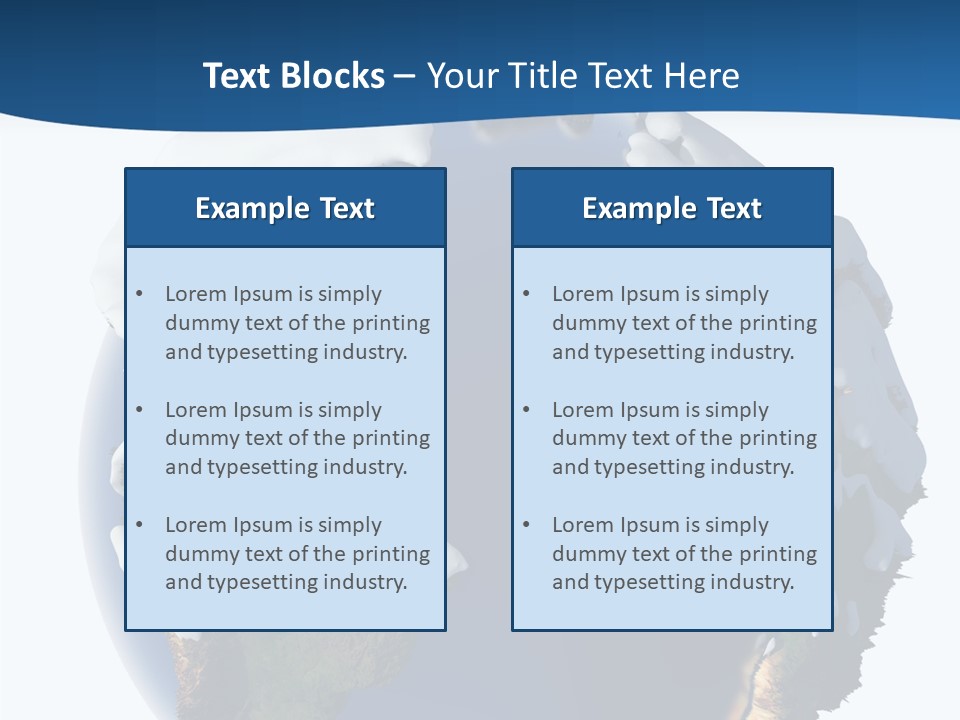 Nature Christmas Isolated PowerPoint Template
