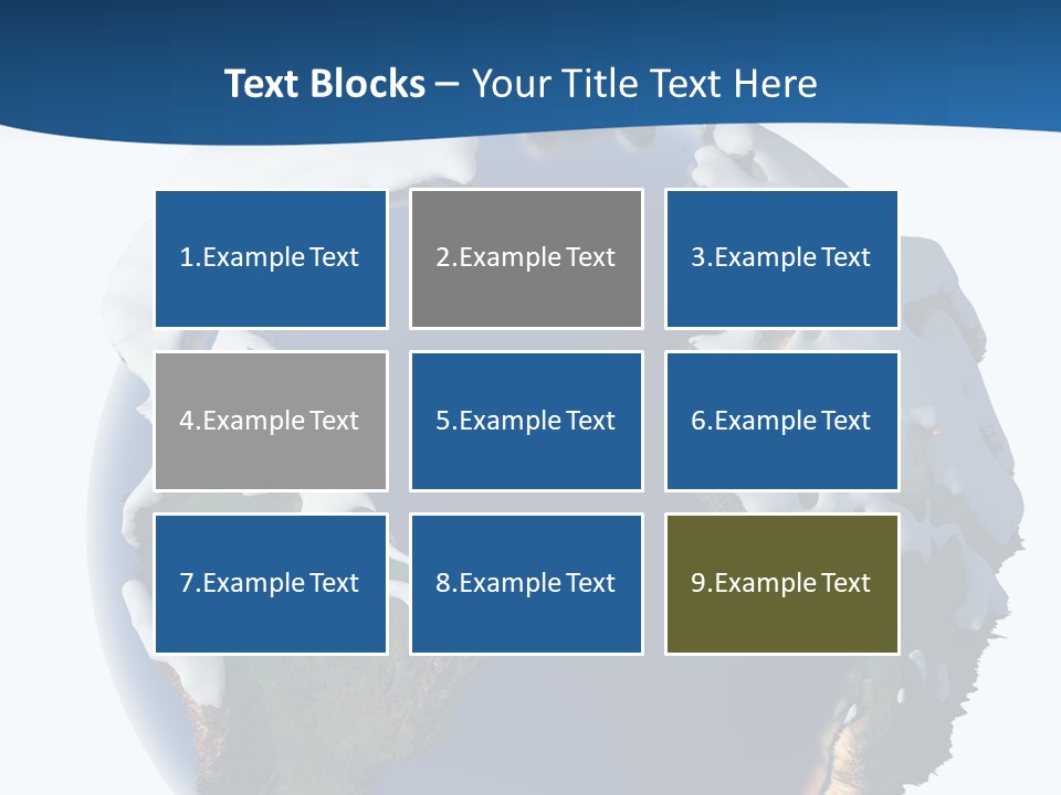 Nature Christmas Isolated PowerPoint Template