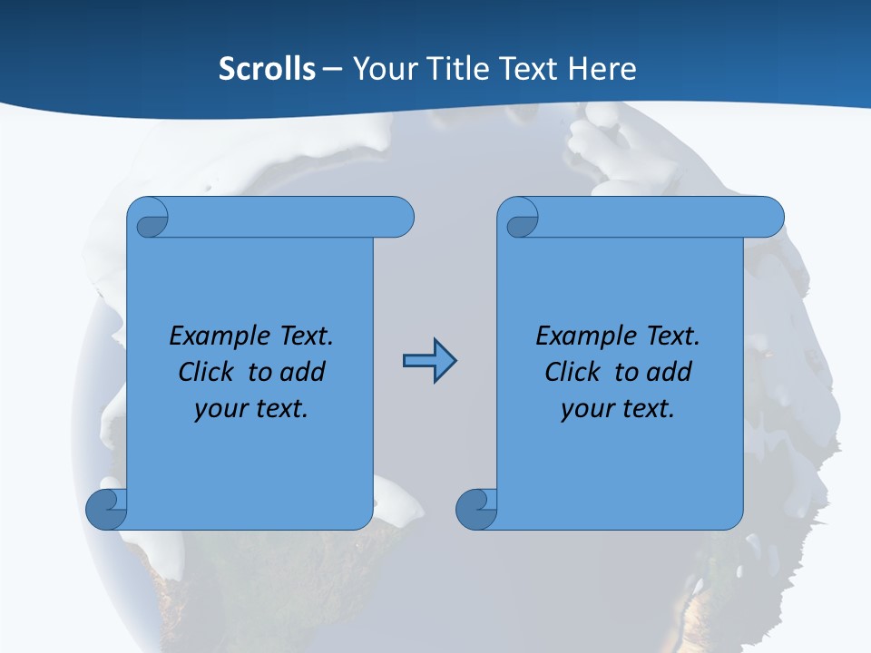 Nature Christmas Isolated PowerPoint Template
