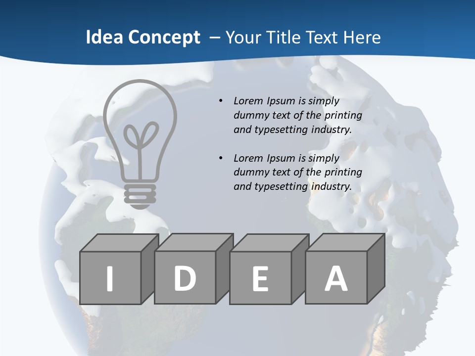 Nature Christmas Isolated PowerPoint Template