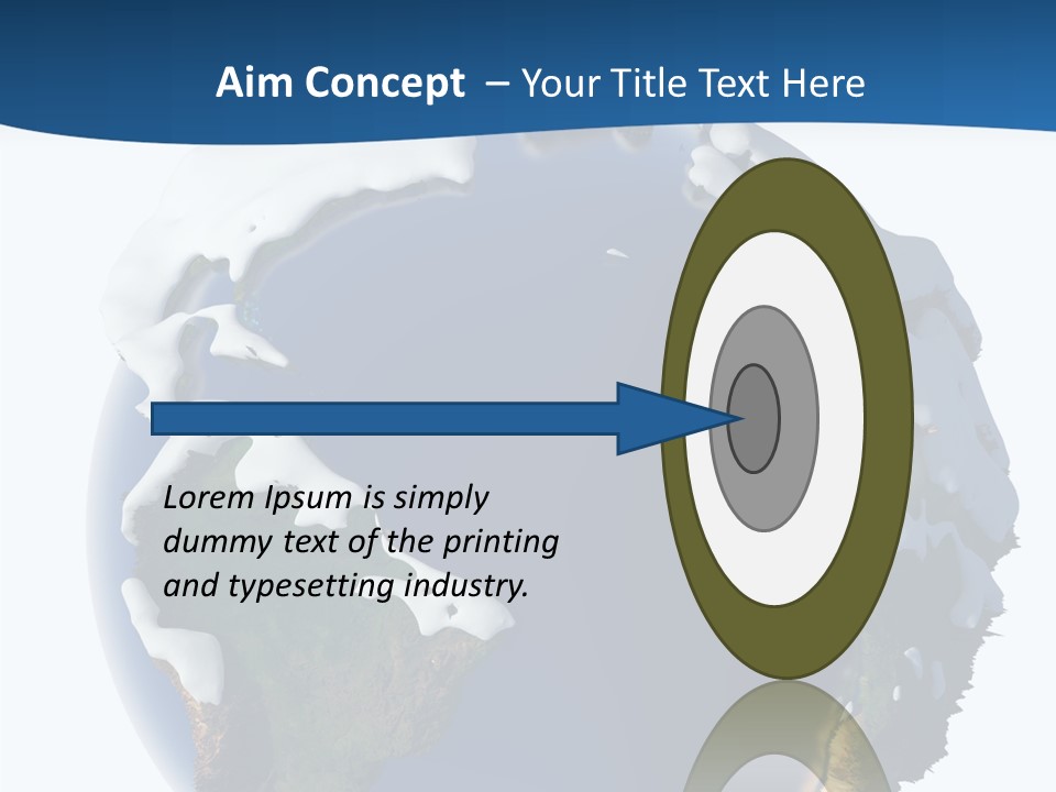 Nature Christmas Isolated PowerPoint Template