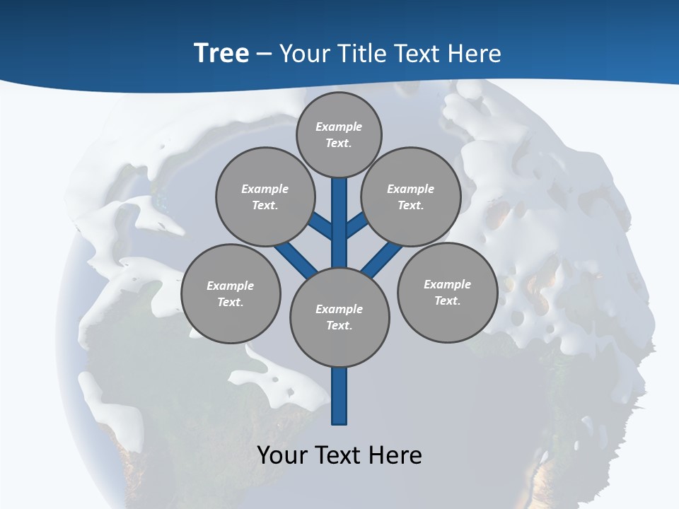 Nature Christmas Isolated PowerPoint Template