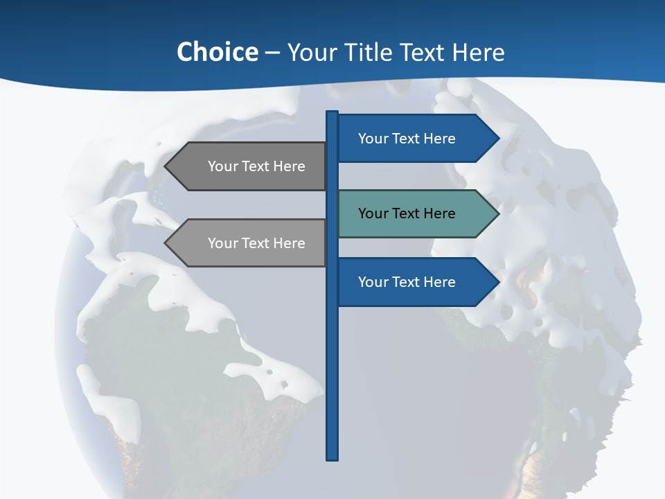 Nature Christmas Isolated PowerPoint Template
