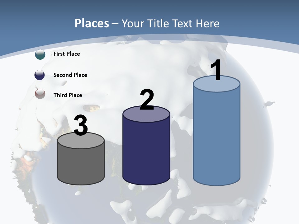 Frost Snowdrifts Idea PowerPoint Template