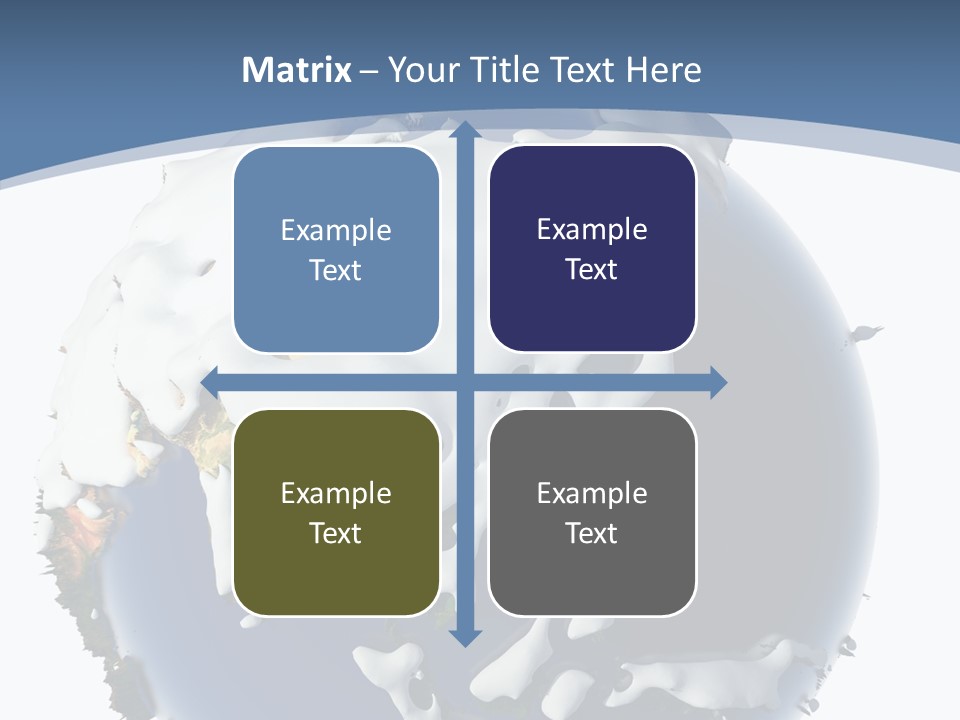 Frost Snowdrifts Idea PowerPoint Template