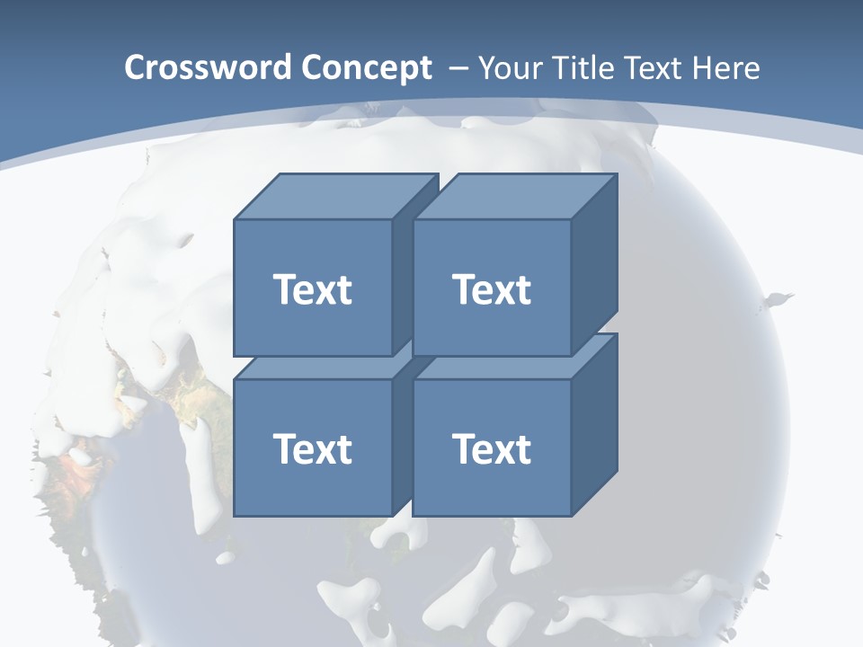 Frost Snowdrifts Idea PowerPoint Template