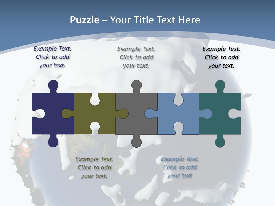 Frost Snowdrifts Idea PowerPoint Template