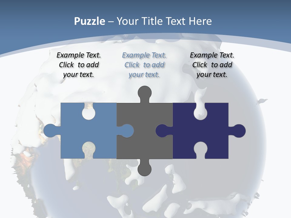 Frost Snowdrifts Idea PowerPoint Template