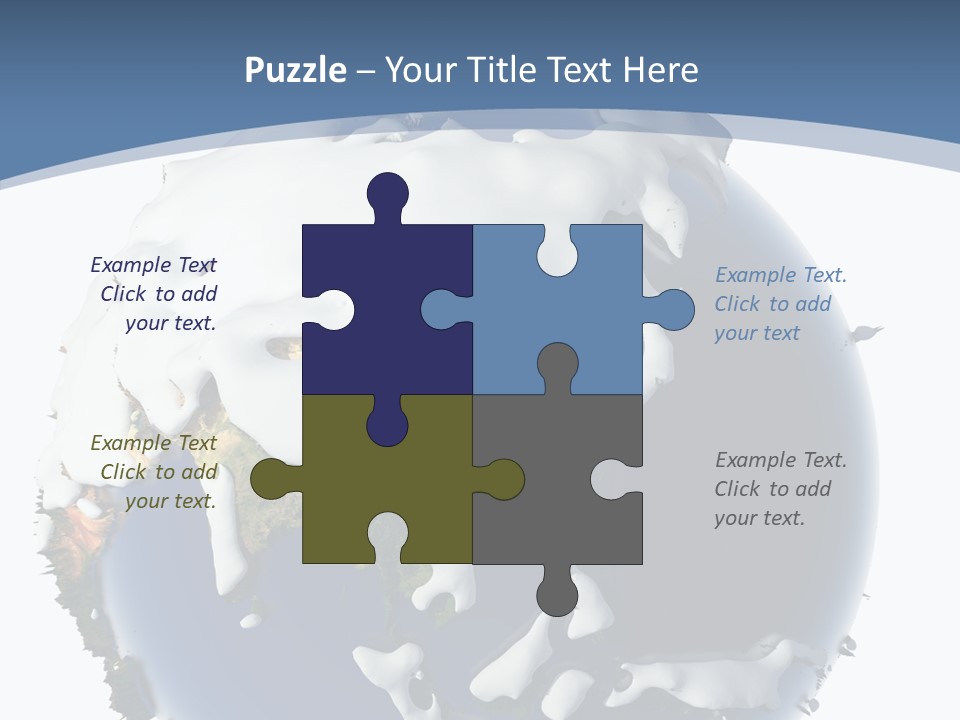 Frost Snowdrifts Idea PowerPoint Template