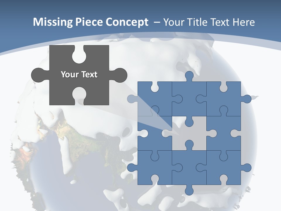 Frost Snowdrifts Idea PowerPoint Template