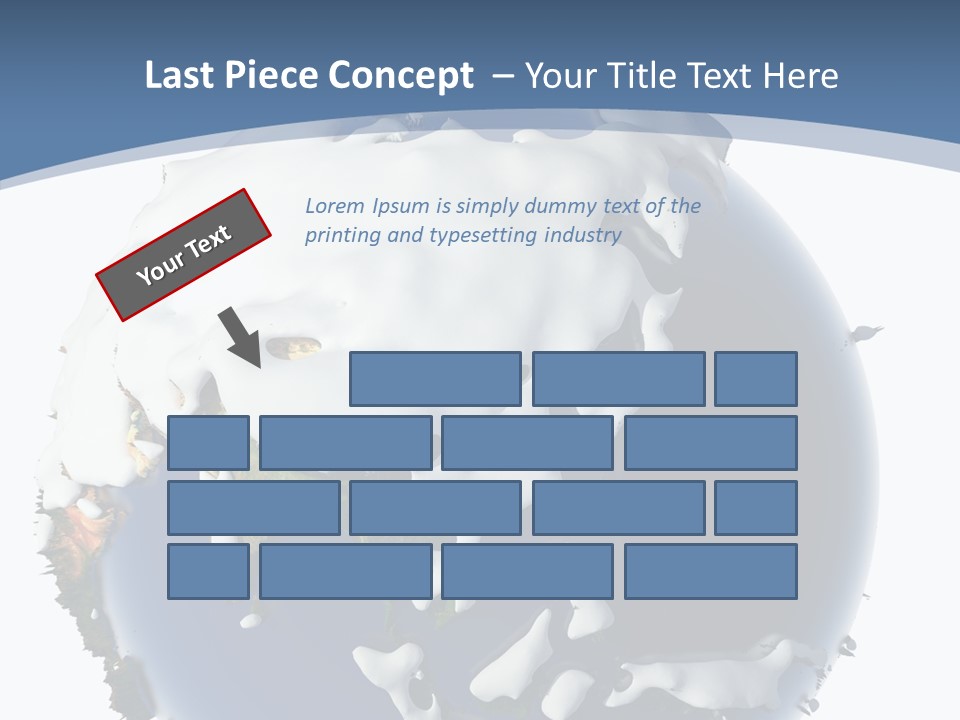 Frost Snowdrifts Idea PowerPoint Template