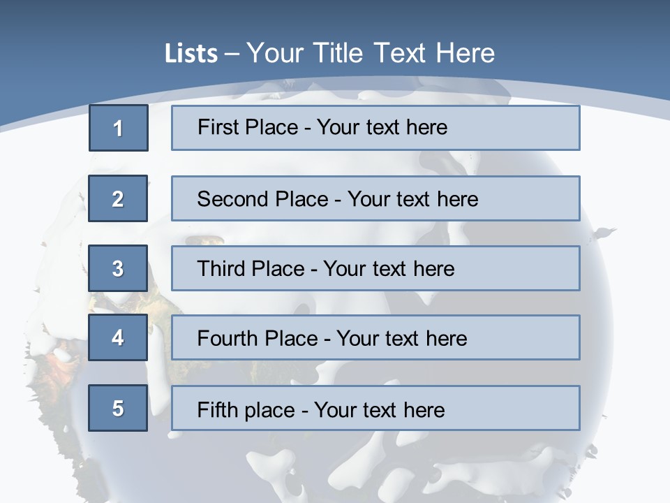 Frost Snowdrifts Idea PowerPoint Template