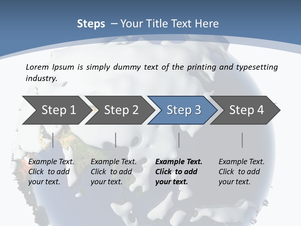 Frost Snowdrifts Idea PowerPoint Template