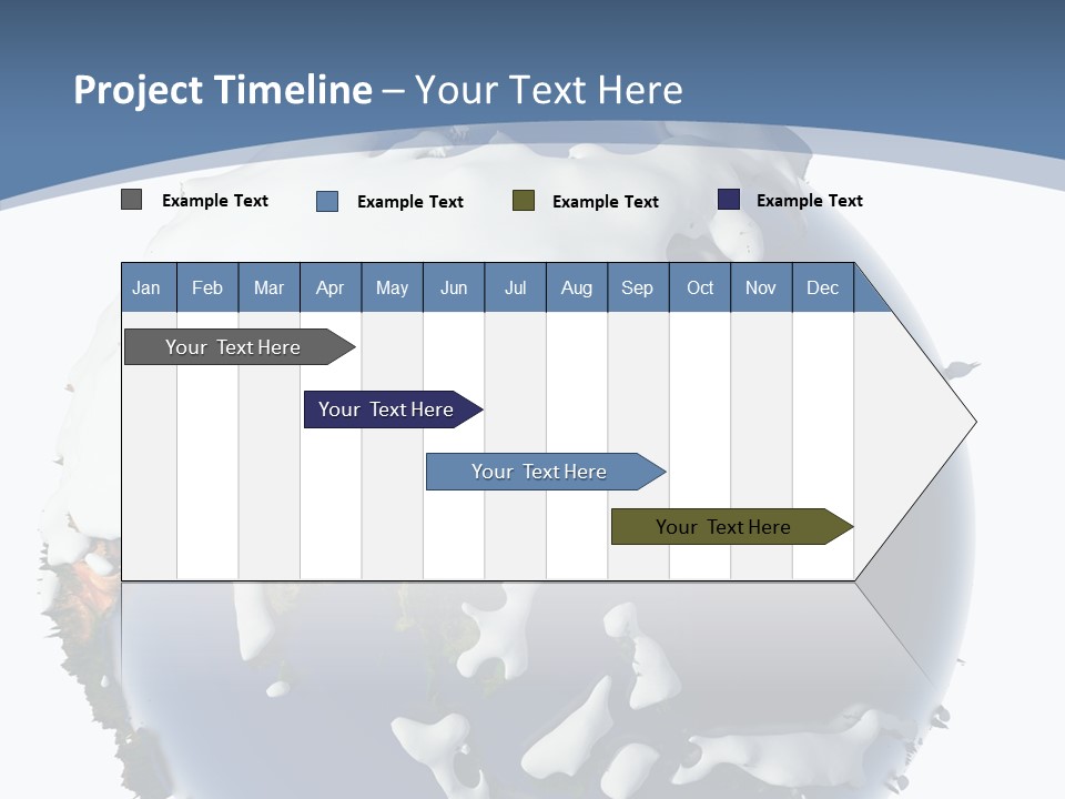Frost Snowdrifts Idea PowerPoint Template