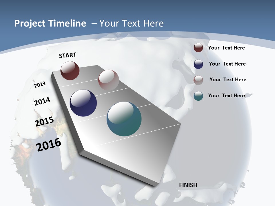 Frost Snowdrifts Idea PowerPoint Template
