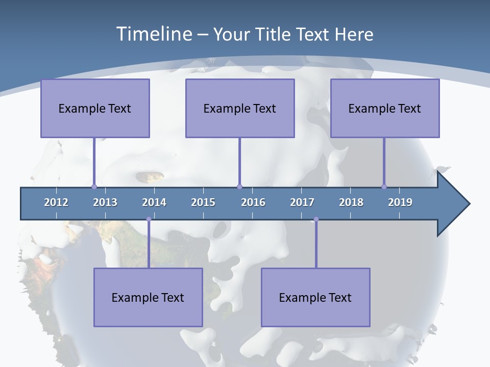 Frost Snowdrifts Idea PowerPoint Template
