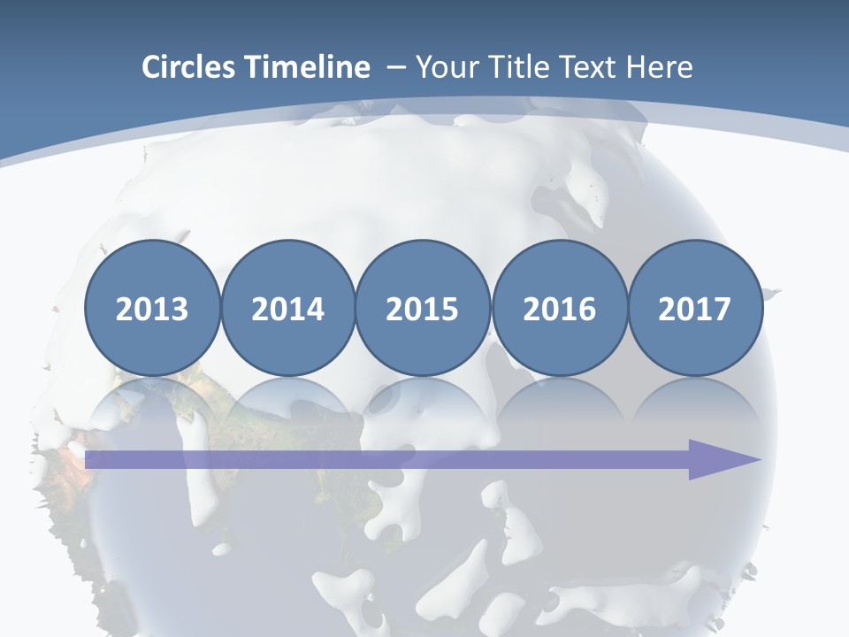 Frost Snowdrifts Idea PowerPoint Template