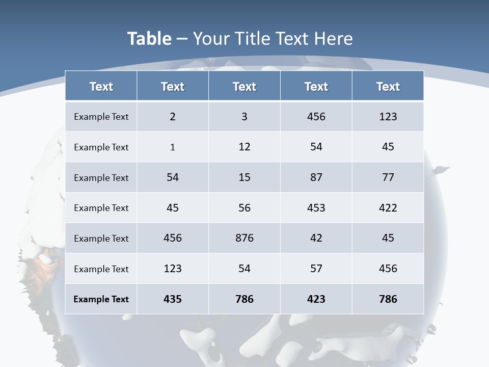 Frost Snowdrifts Idea PowerPoint Template