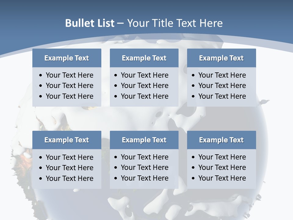 Frost Snowdrifts Idea PowerPoint Template