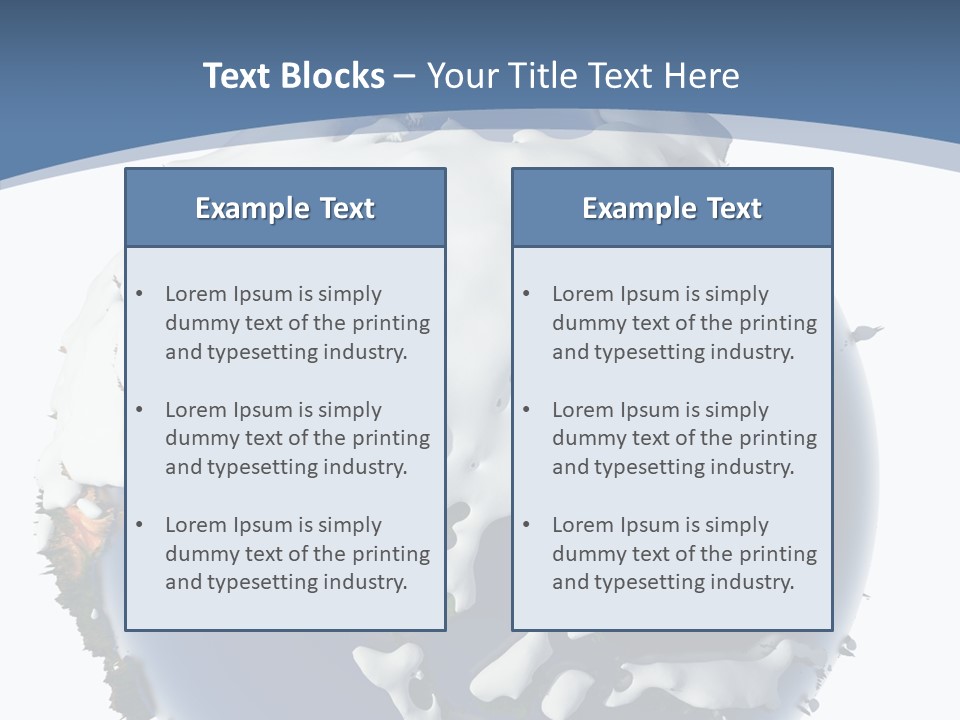 Frost Snowdrifts Idea PowerPoint Template