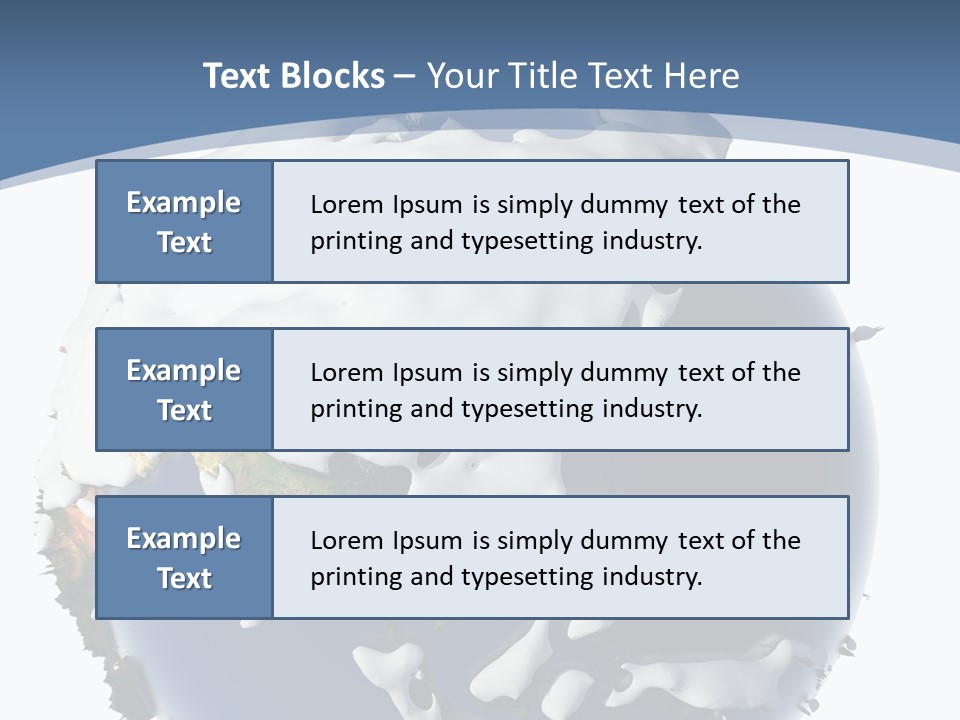 Frost Snowdrifts Idea PowerPoint Template