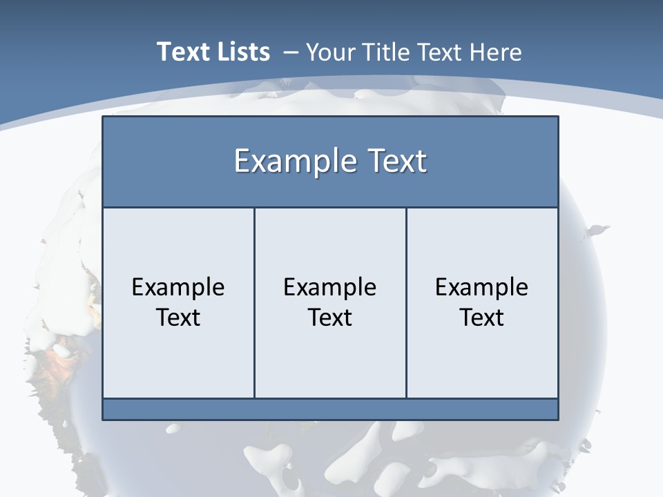 Frost Snowdrifts Idea PowerPoint Template