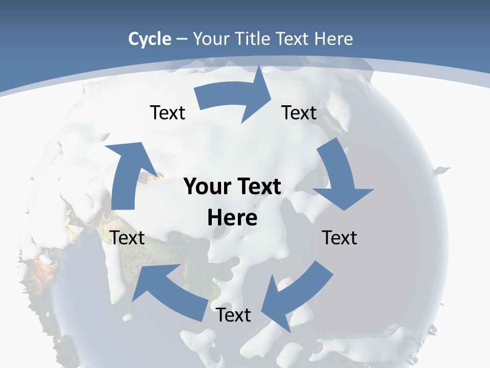 Frost Snowdrifts Idea PowerPoint Template