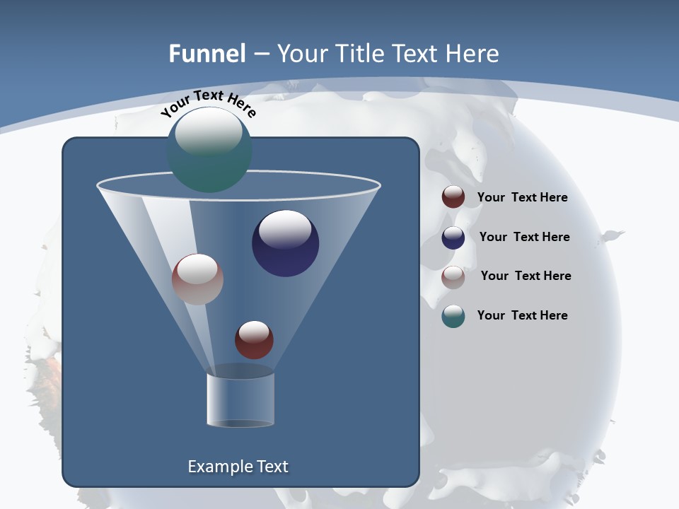 Frost Snowdrifts Idea PowerPoint Template