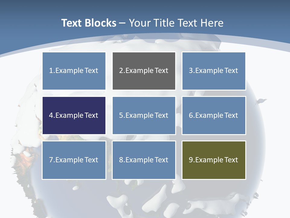 Frost Snowdrifts Idea PowerPoint Template
