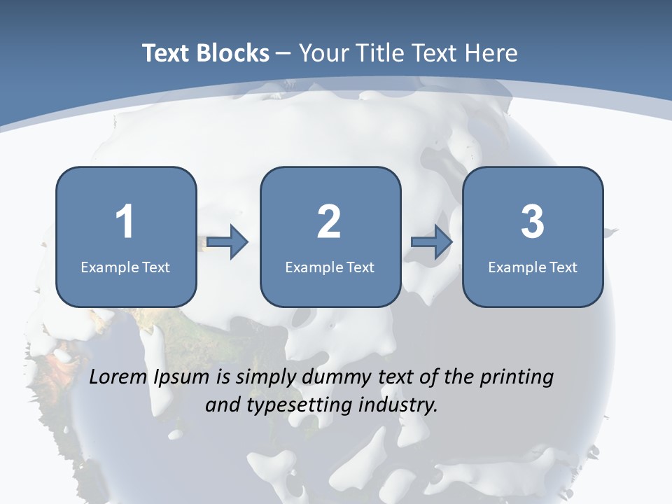 Frost Snowdrifts Idea PowerPoint Template