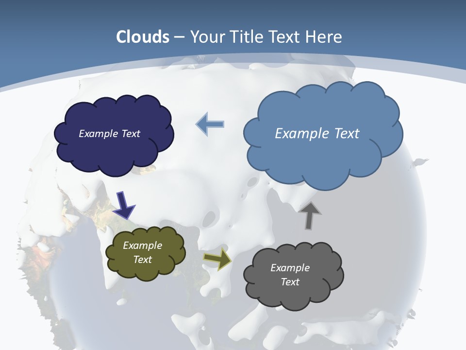 Frost Snowdrifts Idea PowerPoint Template