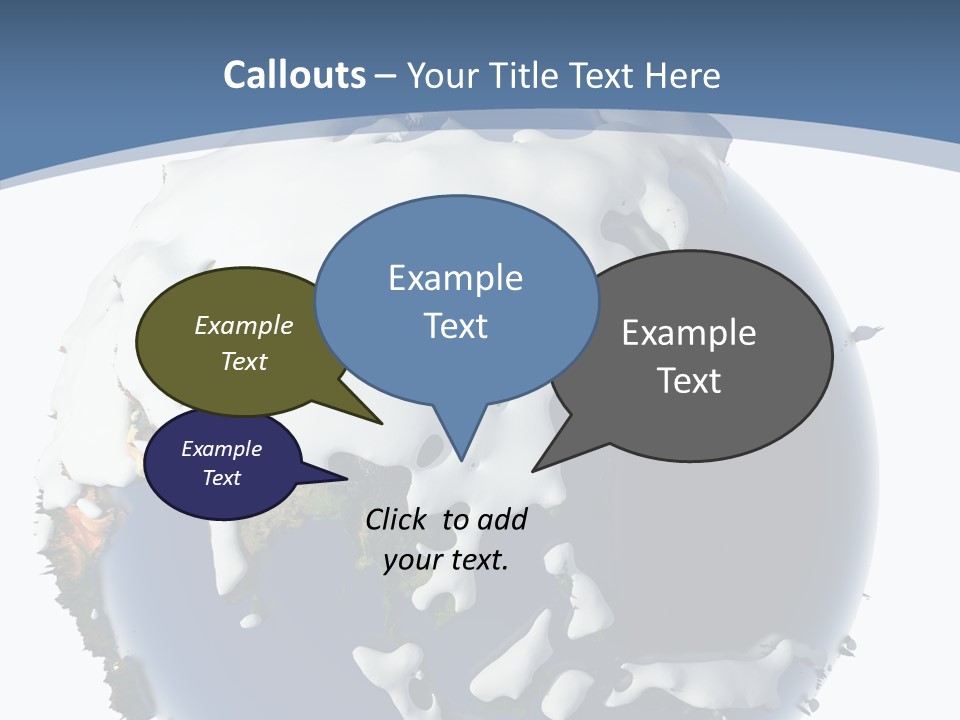 Frost Snowdrifts Idea PowerPoint Template