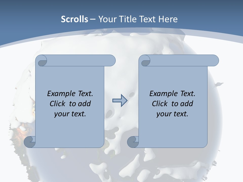 Frost Snowdrifts Idea PowerPoint Template