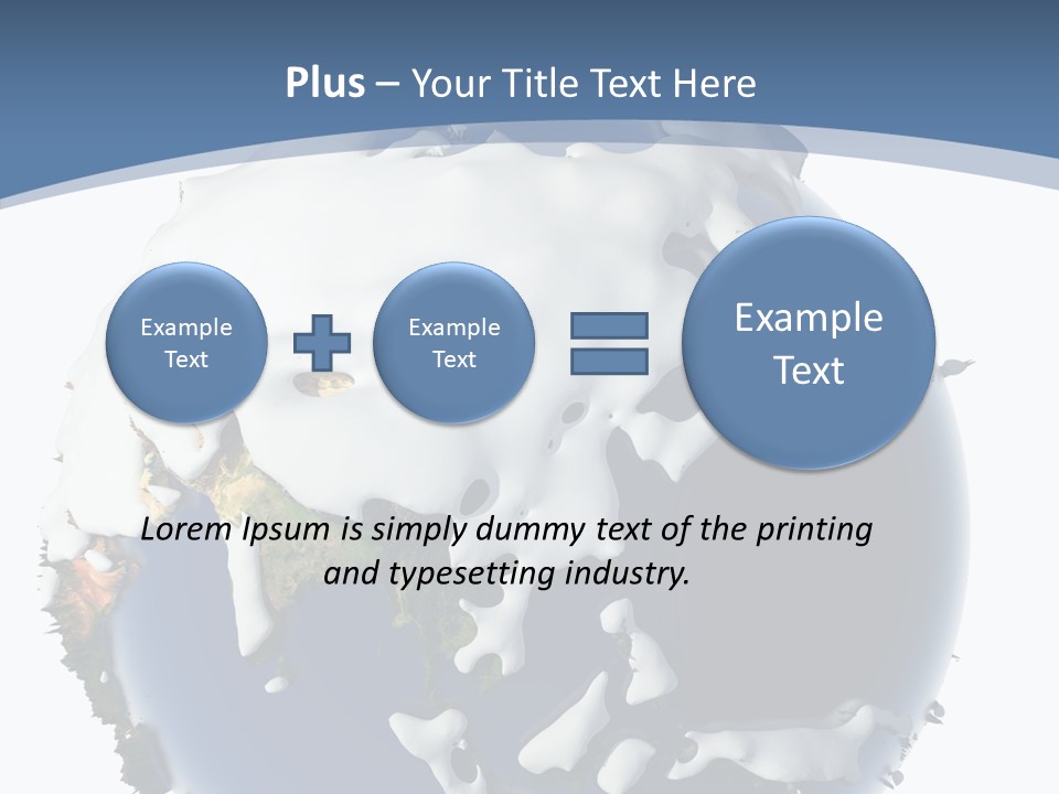 Frost Snowdrifts Idea PowerPoint Template