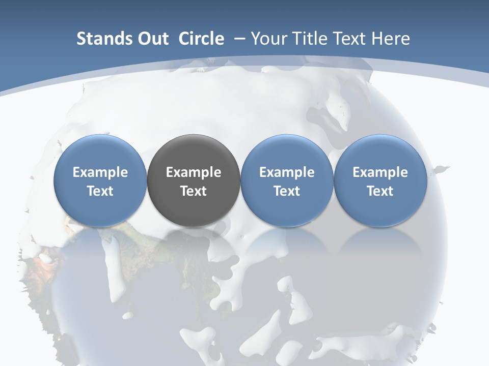 Frost Snowdrifts Idea PowerPoint Template