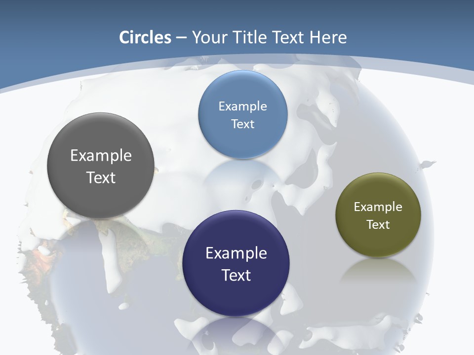 Frost Snowdrifts Idea PowerPoint Template