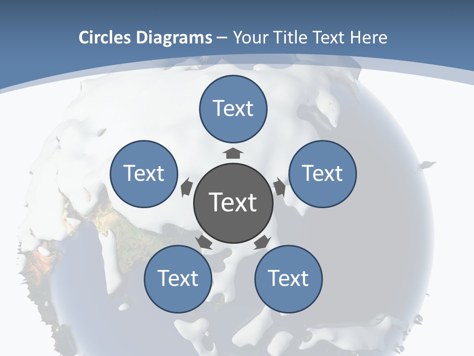 Frost Snowdrifts Idea PowerPoint Template